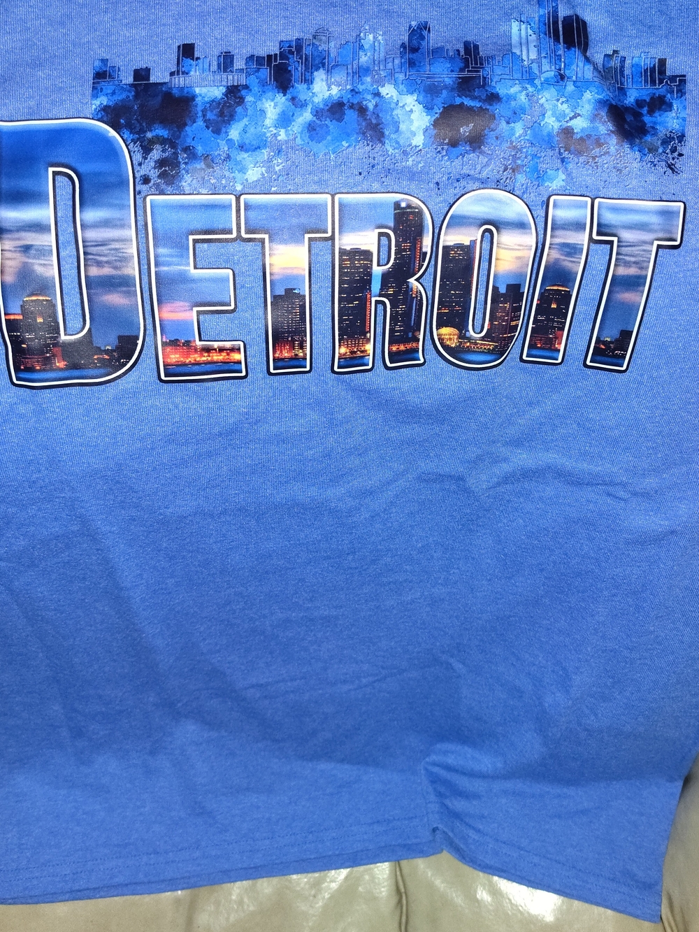 Detroit City Graphic Tee - Blue